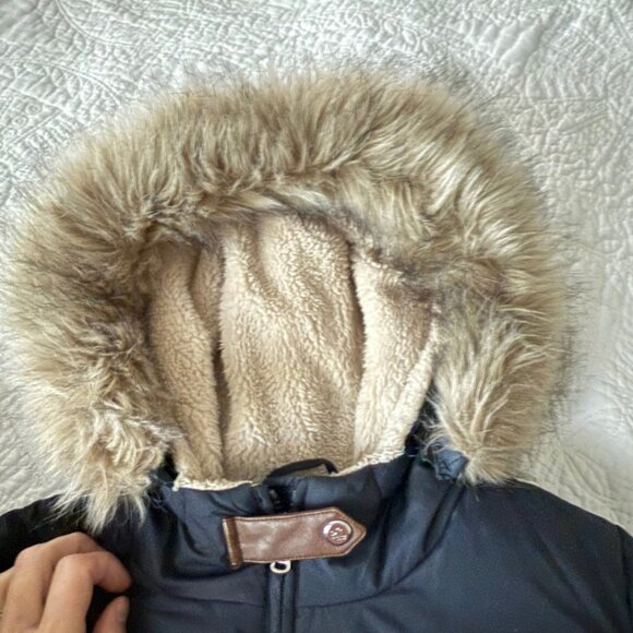 Lauren Ralph Lauren Women's Faux-Fur Hooded Puffer Coat - Picture 4 of 6